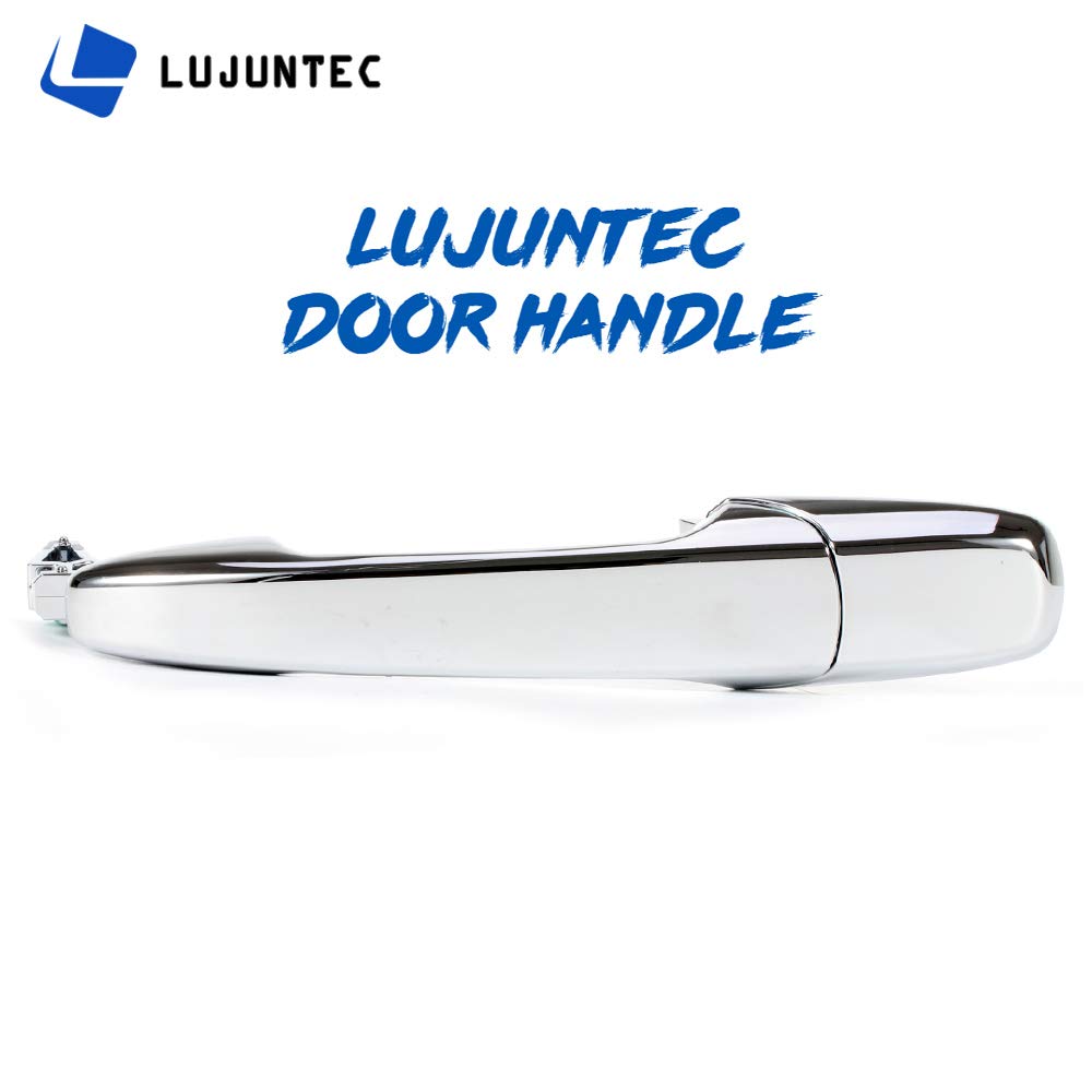 LUJUNTEC Exterior Front Passenger Side Door Handle Replacement fit for 2007-2012 for Ford Edge Flex for Lincoln MKX Chrome