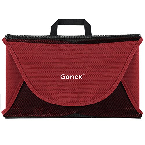 Gonex Packing Folder,18" Travel Garment Bag for Shirt Red