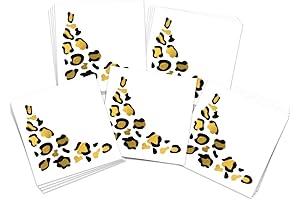 Metallic Gold Leopard Print Eye Accent Temporary Tattoos