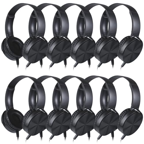 Écouteurs filaires LS450 lot de 10 noir durables pour enfants tout-petits et adolescents