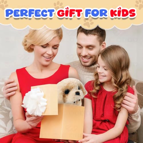 Image of Wembley Cute Plush Puppy Toy| Soft & Interactive Battery Operated| Walking, Barking & Jumping & Tail Wagging Pup for Kids| Tail Wagging Cute Pet| Birthday Gift for Babies (Beige)