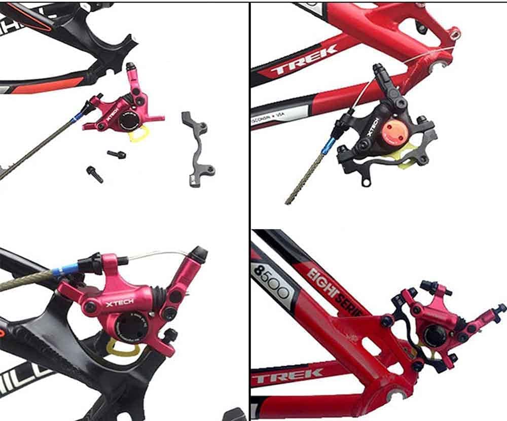NYK Zoom Bike Bicicletta Ciclismo Freno A Disco Idraulico Pinze Anteriore & Posteriore Set Line Pull con Rotore Galleggiante & Cavo