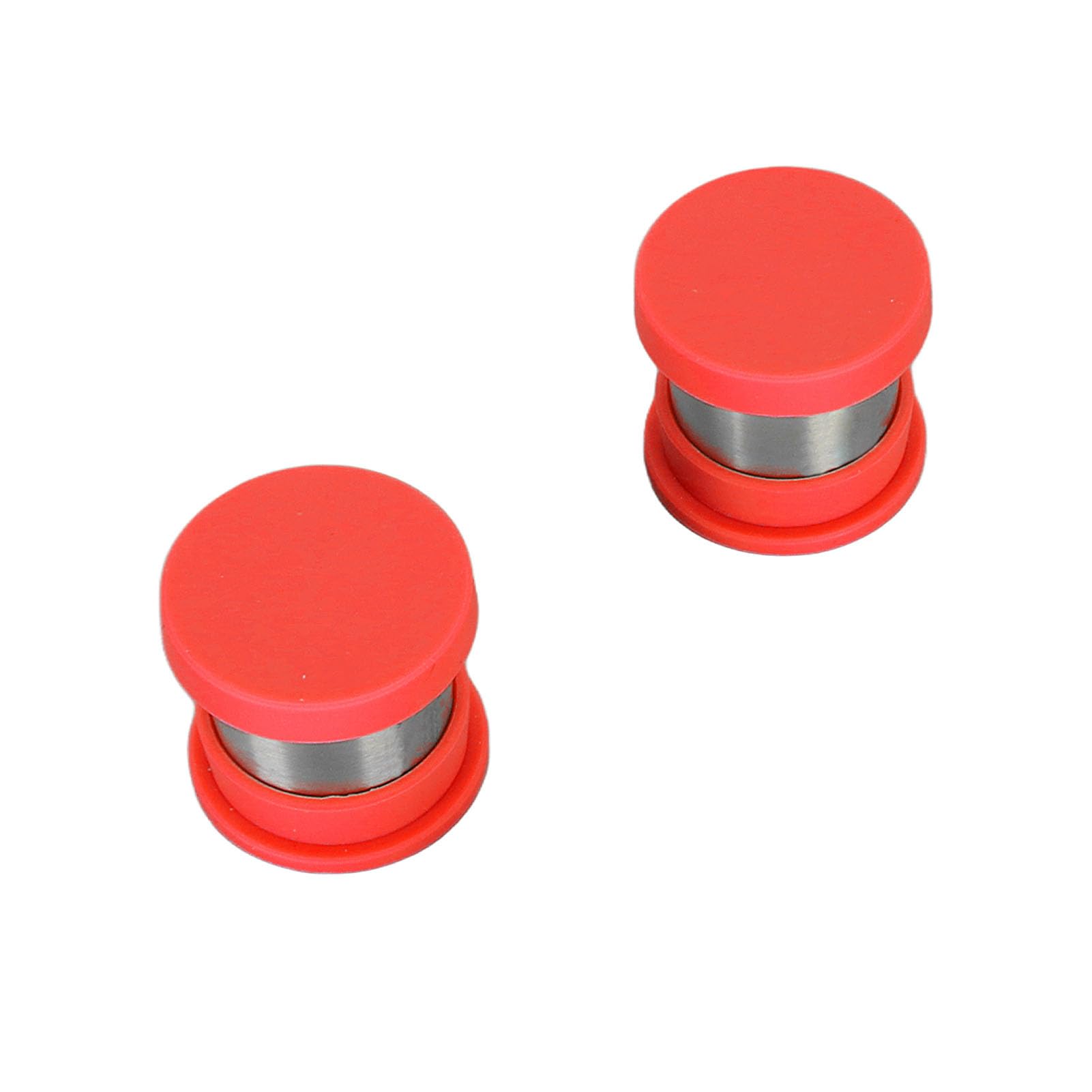 Cocoarm Cápsula de café Recargable Cápsula de café Reutilizable de Acero Inoxidable con Cubierta de Silicona Liviana Fácil de Limpiar para Uso en la Biblioteca Escolar de la Oficina en Casa (rojo)