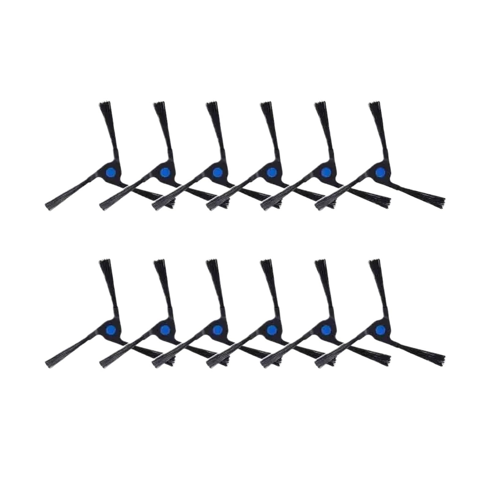 Zbcjdiunbx 12Pcs Black Side Brush，Compatible For Deebot，X2 X2pro X2 Ommi