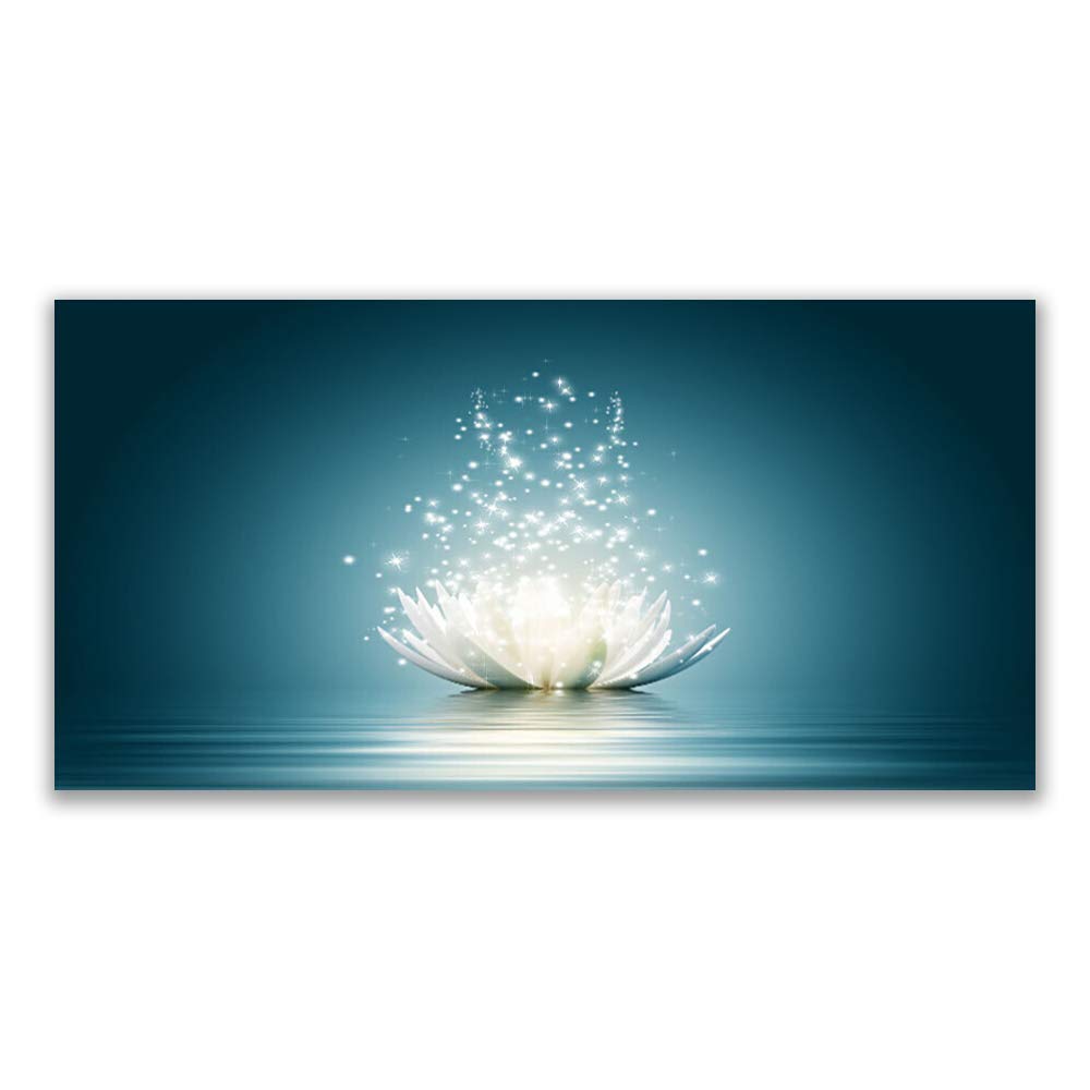 Impression sur toile 120x60cm decoration murale lotus au fini premium