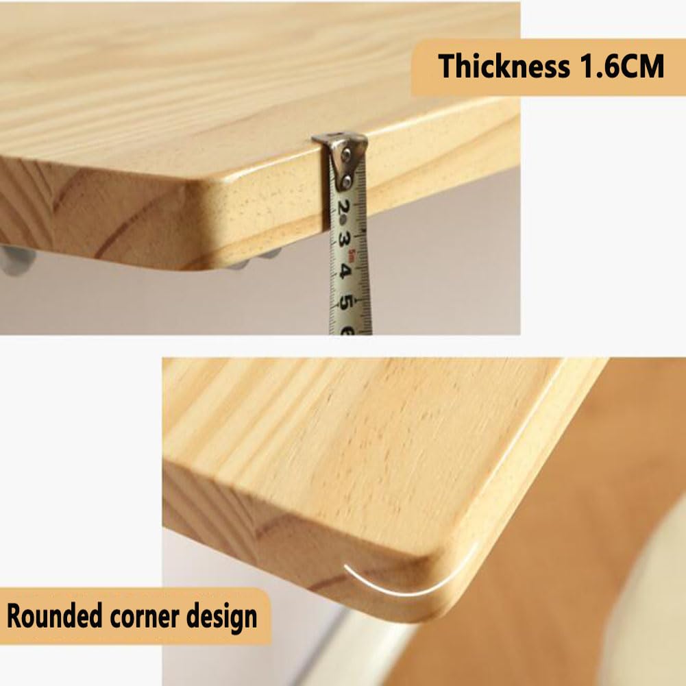 Faltbarer Wandschreibtisch für Laptop Platzsparender MDF Schreibtisch für Heimbüro modernes Design einfache Installazione ideale per Arbeitsplatz und Trainingsbank.