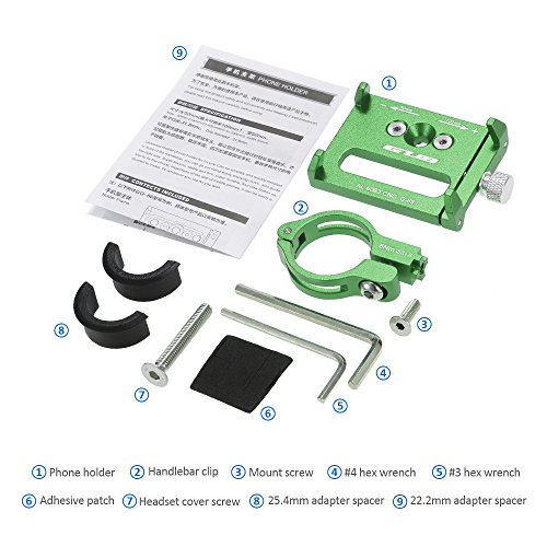 DECDEAL Mountian Bike Phone Mount Universal Celular ajustável para bicicletas Suporte para montagem