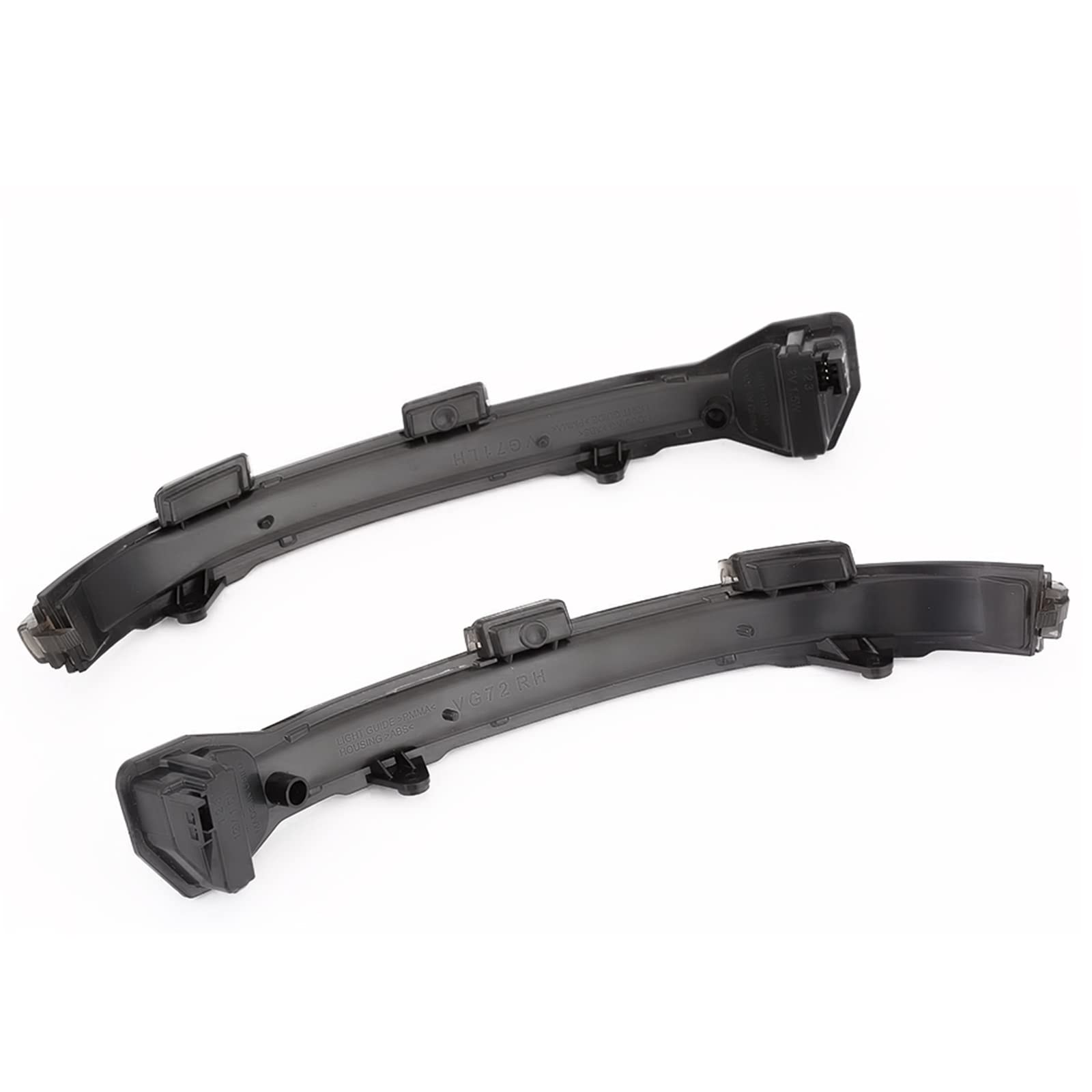 ZYXRA 2PCS Side Mirror Light, for VW, for Golf 7 MK7 GTI, for Volkswagen, for R-Line Sportsvan Smoked Dynamic Side Mirror Blinker Turn Signal Light Dynamic Turn Signals(Crystal Shell)