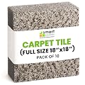 Smart Squares in A Snap 18” x 18” Residential Soft Carpet Tile, Peel and Stick, Easy DIY Installation, Seamless Appearance, Made in USA (537 Crystal, 10 Tiles - 22.5 Sq Ft)