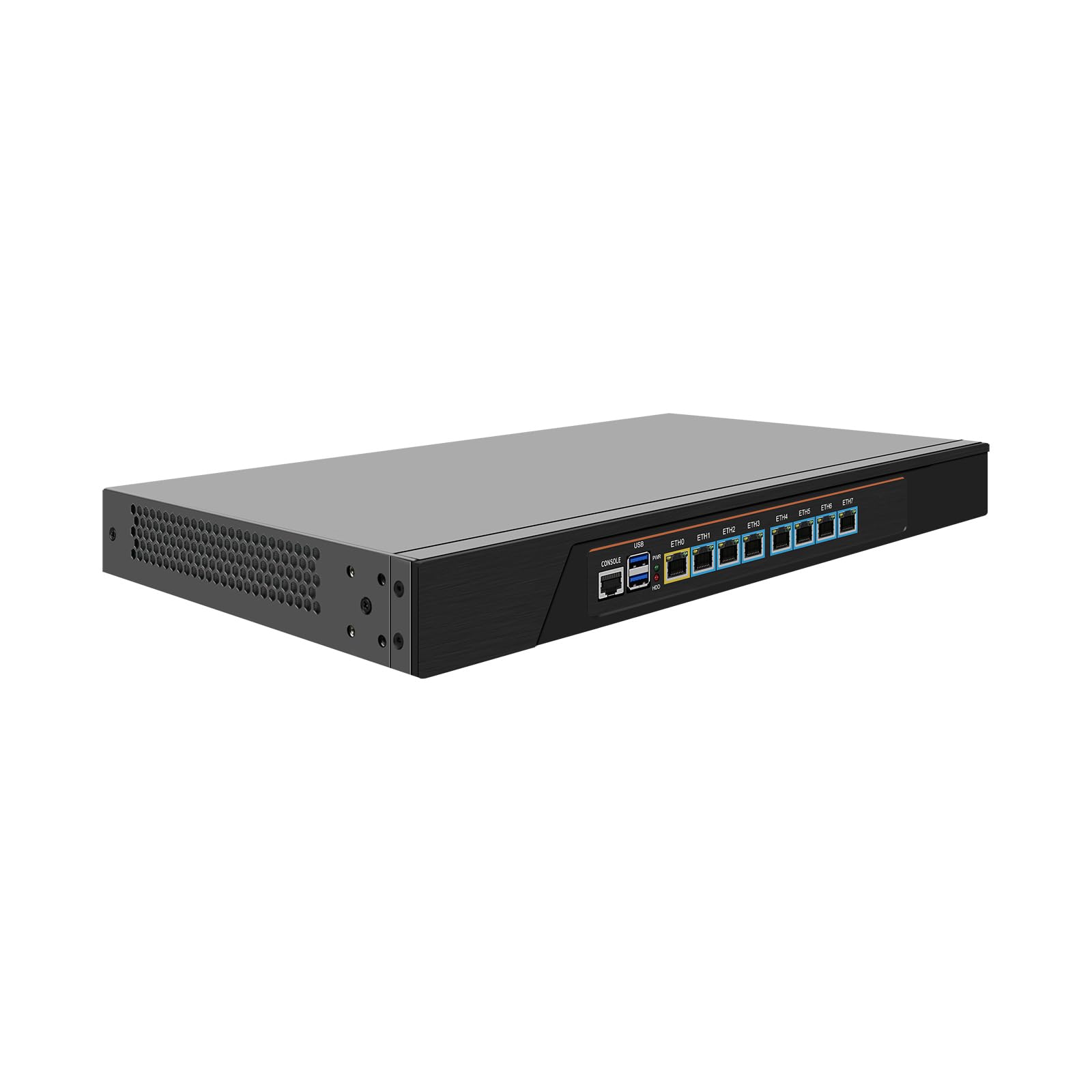 Firewall, VPN, 1U Rackmount Device, PFSense, OPNsense, Network Appliance, Router PC, I3 4100M, RJ68, AES-NI, 8 x I226-V 2.5GbE LAN, COM, VGA, 4G RAM, 32G SSD