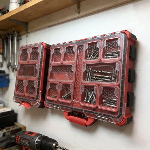Support mural en métal robuste, rangement outils de sécurité 150 kg - 4