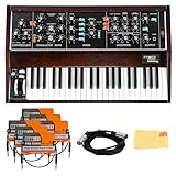 Moog Minimoog Model D Analog Synthesizer - Appalachian Cherry Bundle with Patch Cables, MIDI Cable and Austin Bazaar Polishing Cloth