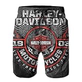 harley davidson xxl leather jacket ☻ Bunte Strandshorts mit Taschen: Zwei Seitentaschen mit Netzstoff, die Wasser abfließen können, auch groß genug, um Handy oder Raumkarte zu verstauen, Sie können jederzeit Ihre Hände frei haben.