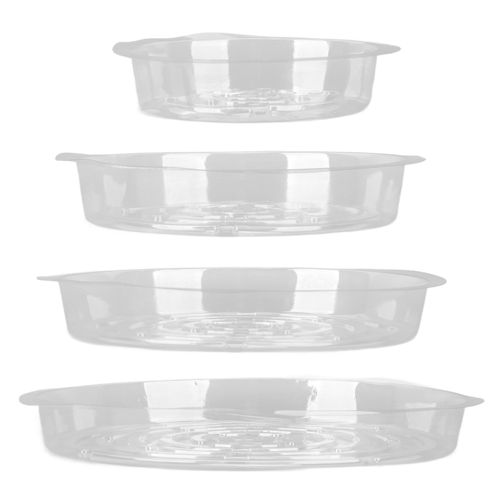 Sibosen 10 sottobicchieri per fiori, forma quadrata, in plastica, 20 x
