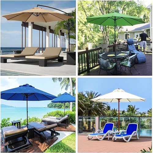 Auvent de remplacement pour parasol de balcon blanc 4m - 7