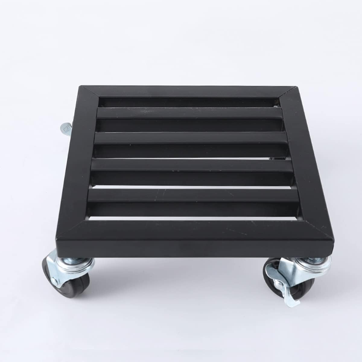 Metal Plant Stand Square Iron Plant Caddy with Wheels Flower Pot Tray Planter Dolly Trolley Saucer Moving Tray Garden Flower Pot Saucer Pallets/40Cm/16In,