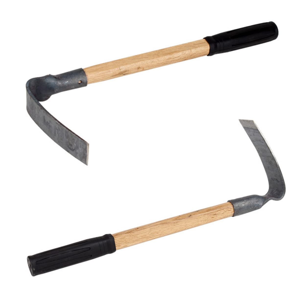 ORFOFE Azada de Acero Práctica para Jardinería, Mango de Madera y Empuñadura Antideslizante, Herramienta Ligera para Desherbar, Plantar y Aflojar Tierra en Balcones y Exteriores