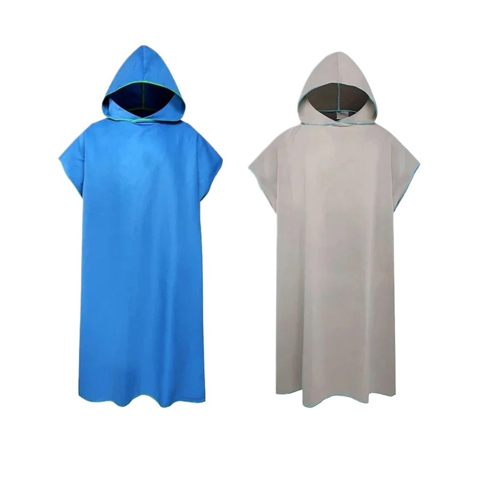 CHTKAGV Microfiber Hooded Towel Quick Dry Changing Robe Cape for Swim, Beach, Travel, Surf, and Sauna(2IN1-C)