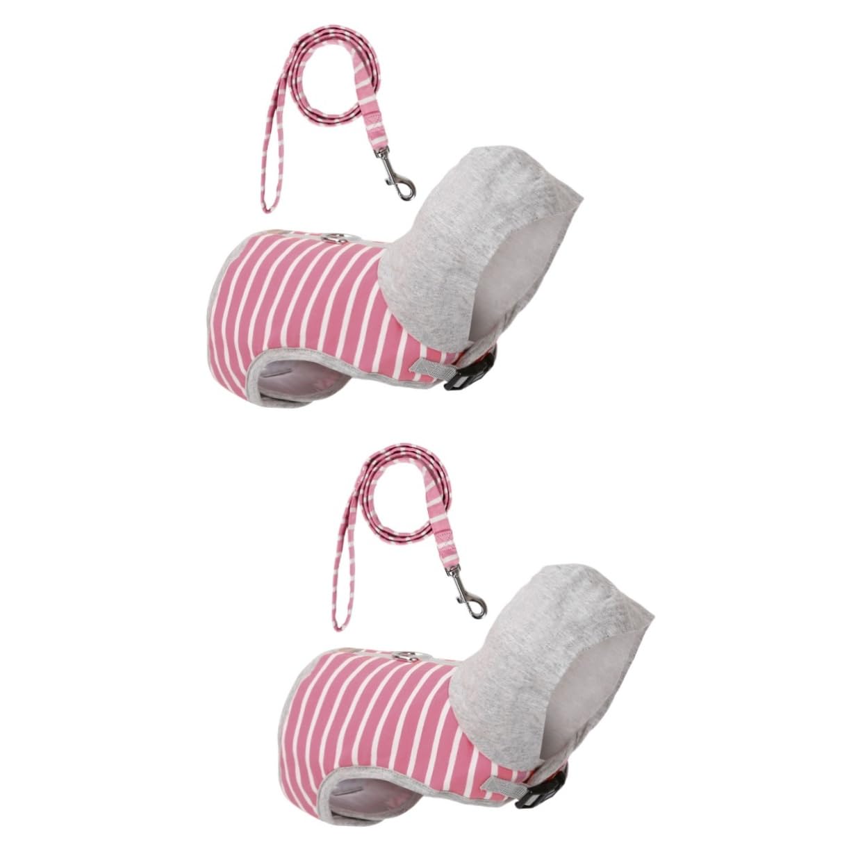 minkissy 2 Pezzi Gilet Anti-tiro Per Animali Domestici Per Esterni in Morbida Rete Per Gatti E Set Di Guinzaglio