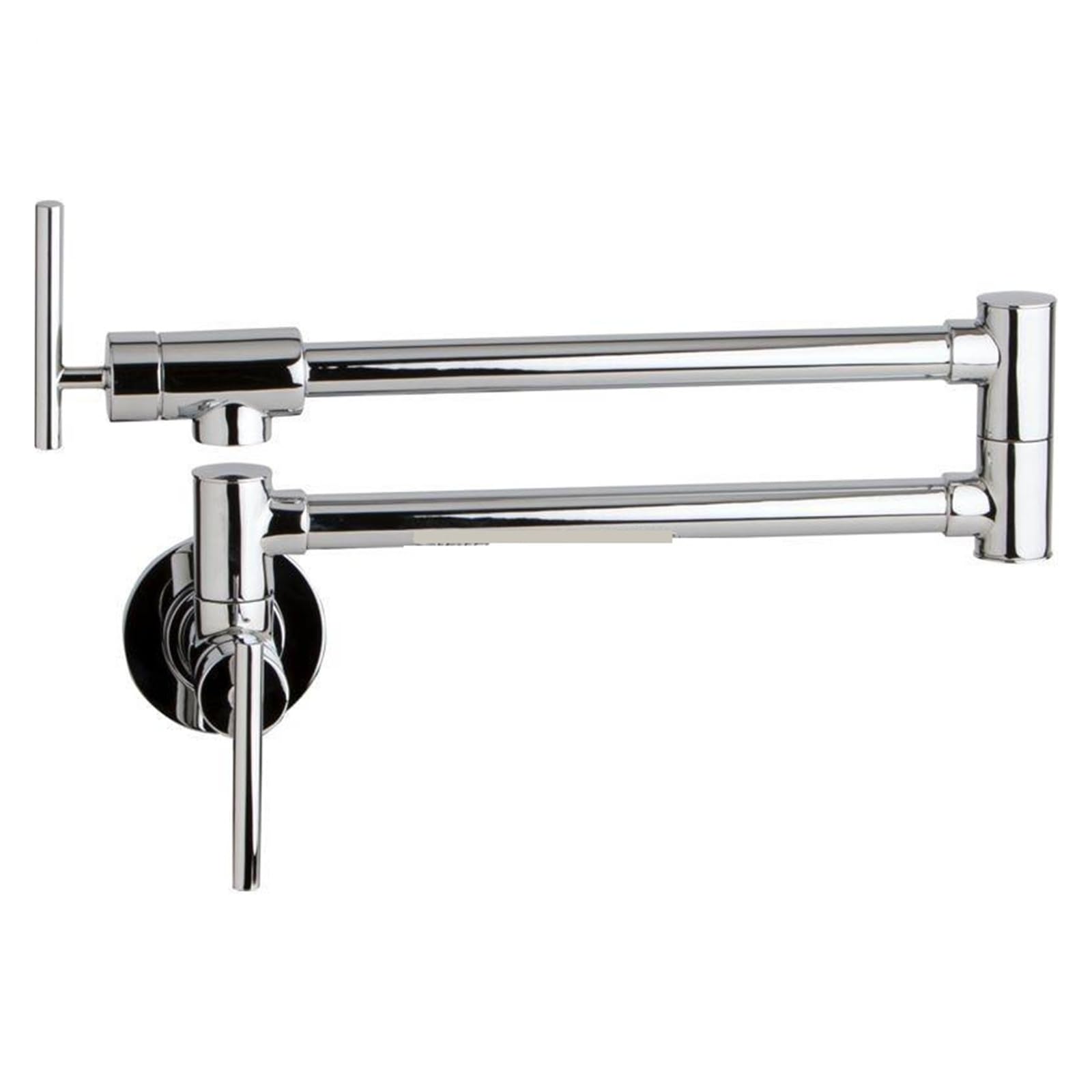 Grifos mezcladores para Fregadero de latón Macizo con un Solo Orificio llenar ollas Grifo Cocina Montaje en Pared Cromo níquel Cepillado Alba Black la mayoría los escenarios (A)