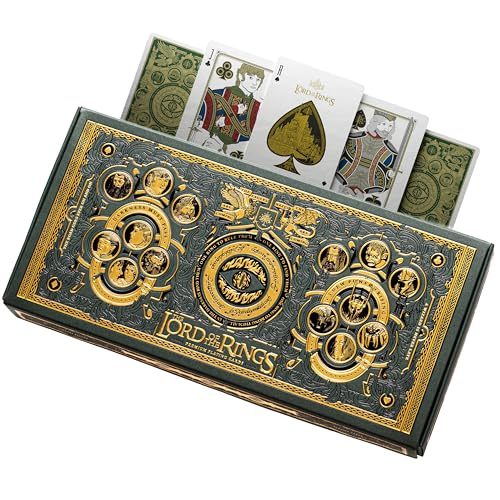 Set de 4 barajas de cartas Lord of the Rings con caja