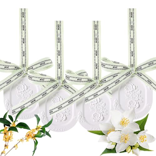 Clay Disc for Essential Oil, Passive Diffusers for Essential Oils Diffuser for Cars, Room, Office, Improves Sleep, Relieves Stress (All-4pcs-1)