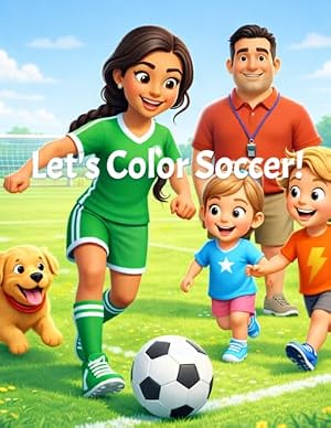 Little Pro soccer coloring book for children's sports education