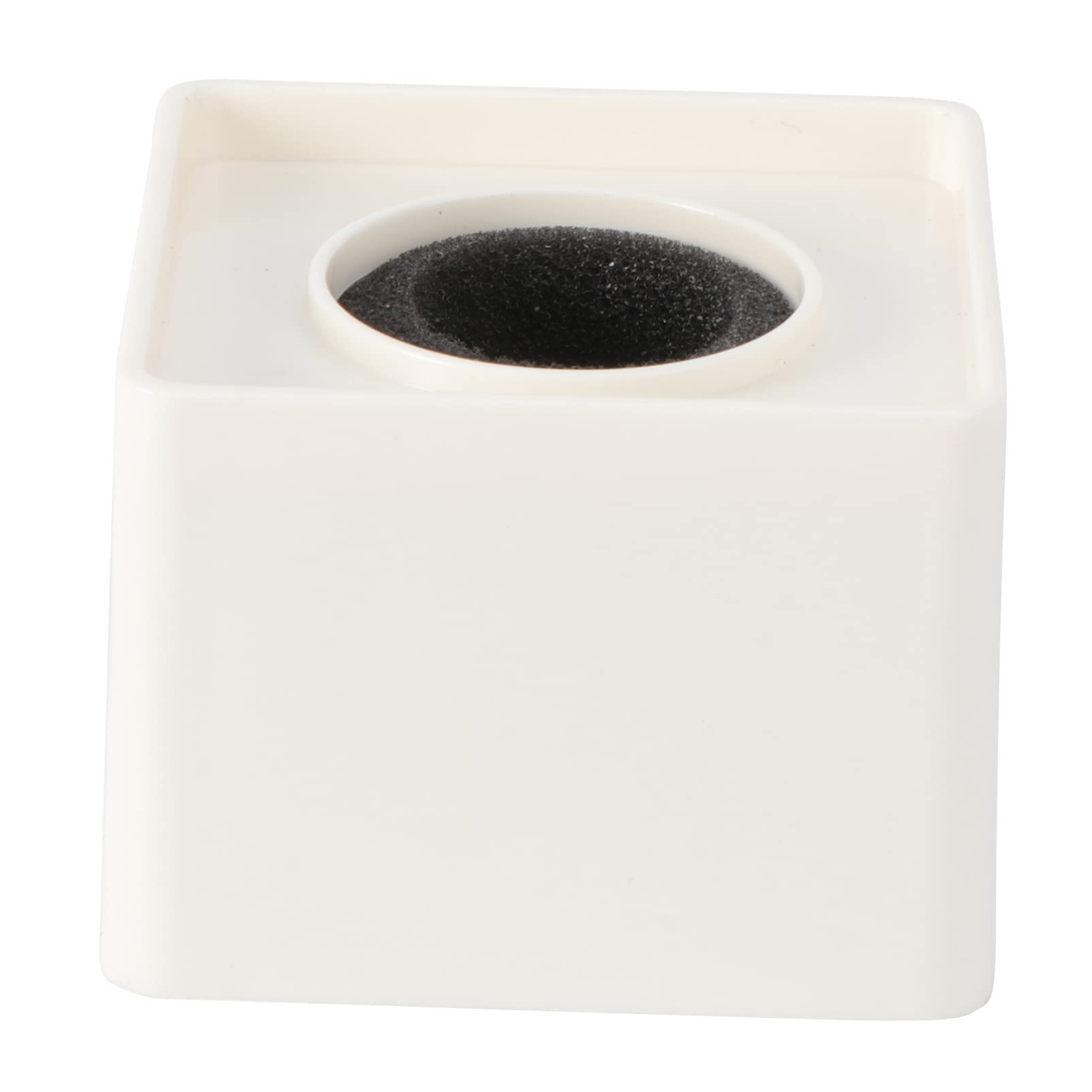 Support Micro Interview Onwon - 2 Pièces Cube ABS Noir Et Blanc - 7x7x5,2 Cm, Trou 4 Cm - Pour Présentations, Conférences