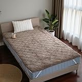 ドリームスポット 敷きパッド セミシングル ブラウン あったか ほんのり パッドシーツ 暖か ベッドパッド ベッドシーツ ベッドカバー 秋冬 80×200cm