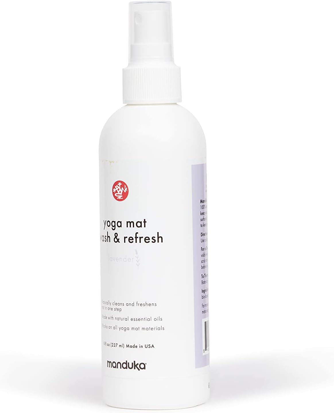 Manduka Yoga Mat Wash and Refresh – 100% Natural Essential Oil Yoga Mat Cleaning Spray, Fitness Equipment and Gym Accessories Cleaner, Non-irritating, Pet Friendly - Multi Scent, Multi Size