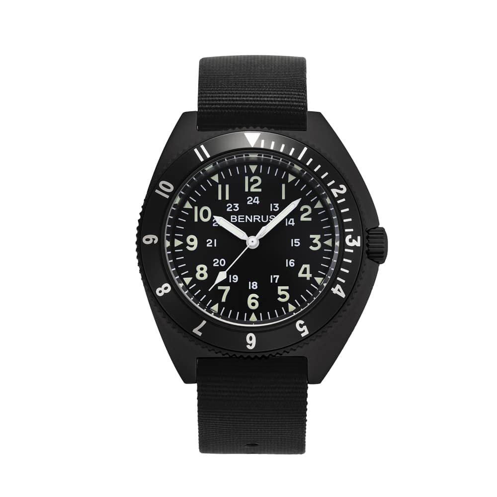BENRUS ベンラス　ミリタリーウォッチ　黒 613kqY70zqL._UY900_.jpg