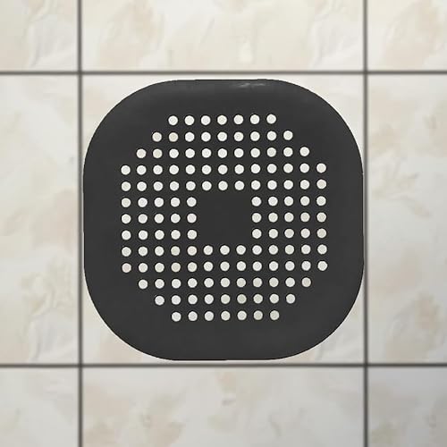 1 copertura per scarico in silicone, cattura capelli per doccia, vasca da bagno e lavandino, prevenzione degli intasamenti, filtro flessibile per il bagno