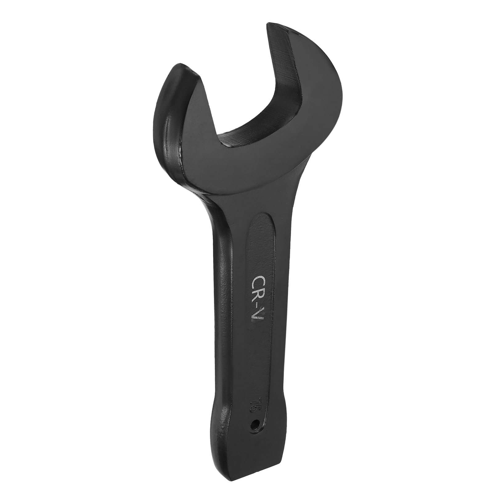 sourcing map Open End Striking Wrench 75mm Metric CR-V Steel Single Open Spanner Baking Paint U Shape Head Wrench Hand Tool for Mechanical Automotive Repair