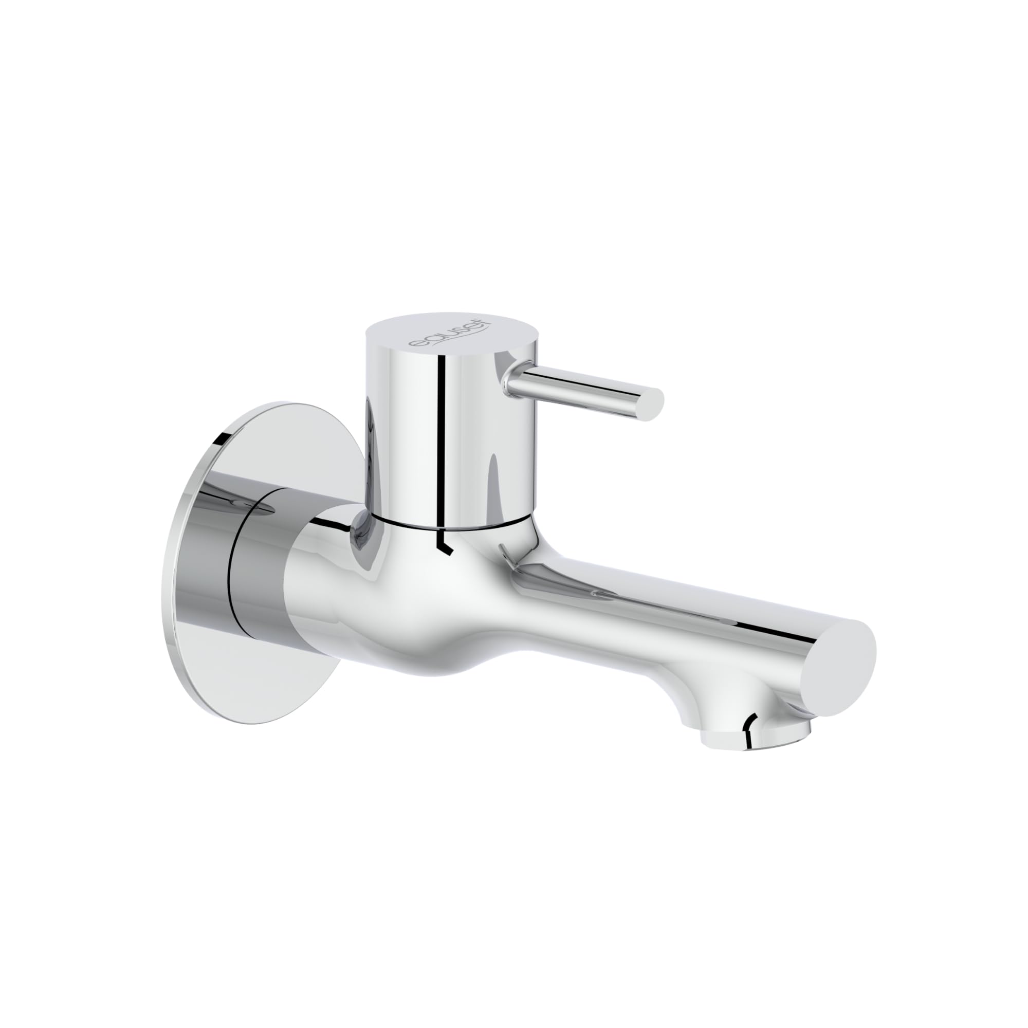 Plus Brass Bib Cock with Wall Flange | Wall Mounted Bathroom Tap | Leak Resistant Utility Water Tap | Corrosion Resistant | High Flow 13 LPM | Polished Finish-image-13