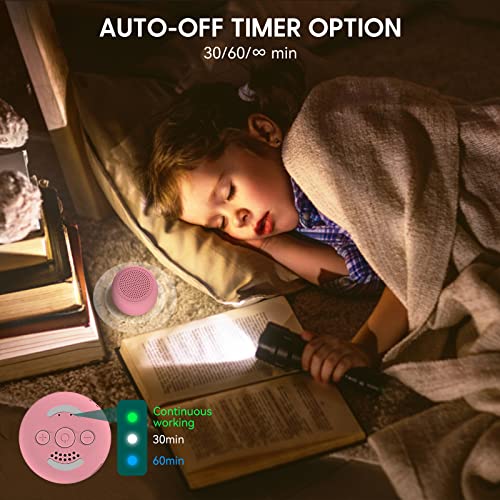 image for Babelio White Noise Sound Machine for Adults Kids Baby, Mini, 15 Non-l
