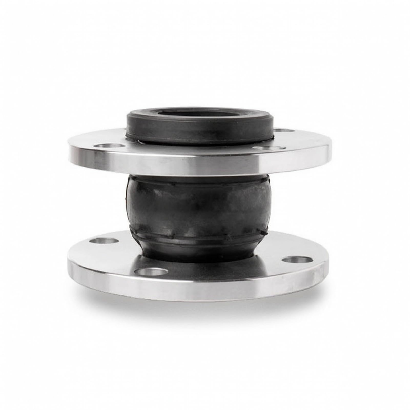 harayaa Raccord de Dilatation en Caoutchouc Raccord Flexible Joint de Tuyauterie Soufflet à Brides Amortisseur de Vibrations Antibruit Conçu pour Expansion, DN25, Épaisseur 10mm
