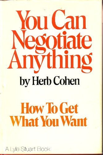 You Can Negotiate Anything by Herb Cohen (2001-... B019TMES84 Book Cover