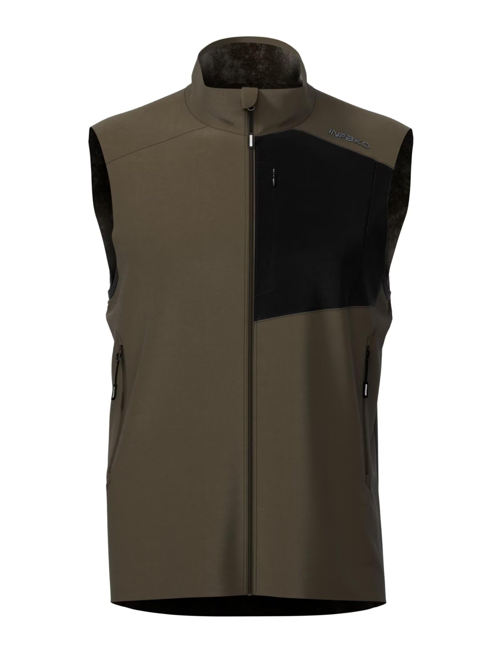 Mens Lightweight Vest,Softshell Elastic Vests,Warm Fleece Lined,Water Resistant with Zipper Pockets Hiking Running