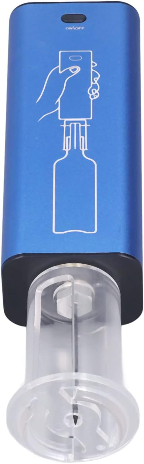 Electric Wine Bottle Opener Set, Explosion Proof 35mm Calibre Type C Rechargeable Wine Opener with Tin Foil Cutter, Quickly Oxidize Red Wine