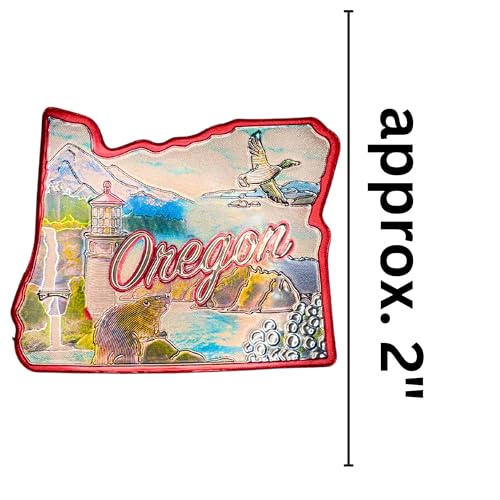 Imán pequeño del estado de Oregon, 2 pulgadas miniatura 5