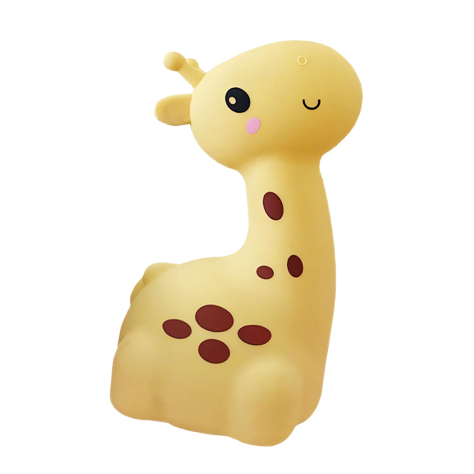 Kaeltsyn Giraffe Shape Silicone Night Light USB Rechargeable Touch Control Multicolor Glowing Portable Children Lamp for Bedside Dimmable Children Bedside Lamp