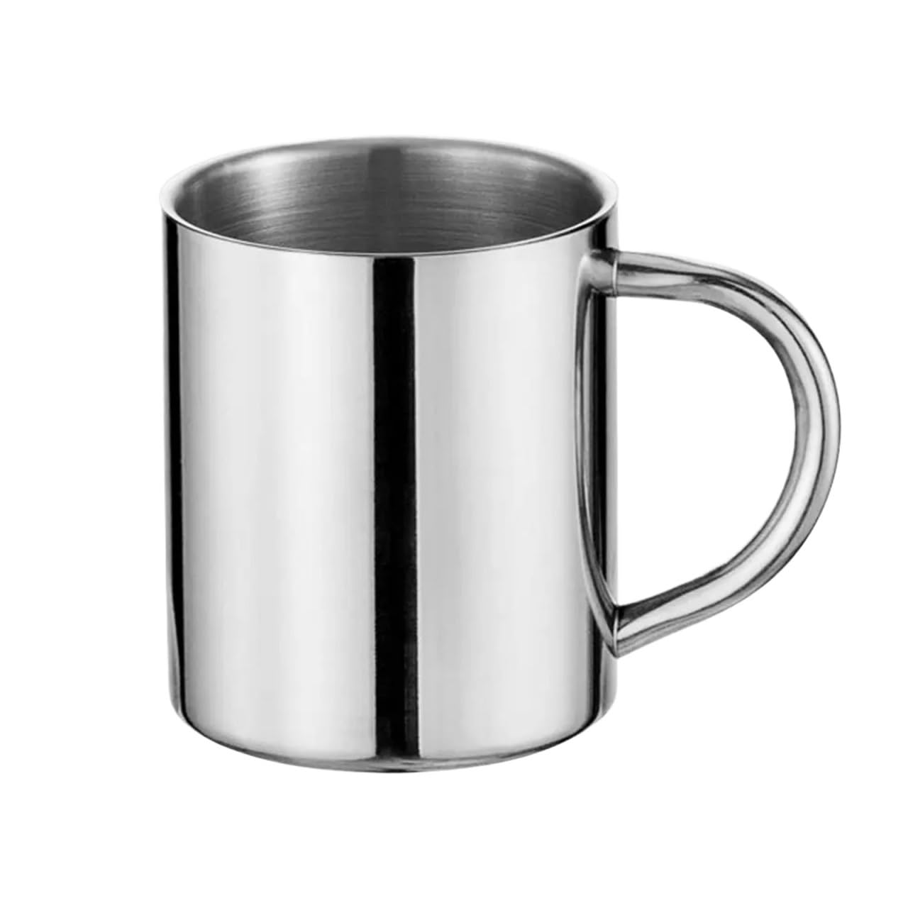 1 Uds 200/300/400ML taza de café acero inoxidable antiescaldado doble capa bebida portátil cerveza té jugo vaso térmico Para café y bebidas(Without lid 400ml)