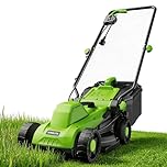 Steelite 13-Inch 1300W Corded Electric Lawn Mower, Powerful Rotary Mower for Medium Lawns, with 30L Grass Collection Bag & 5-Position Height Adjustment