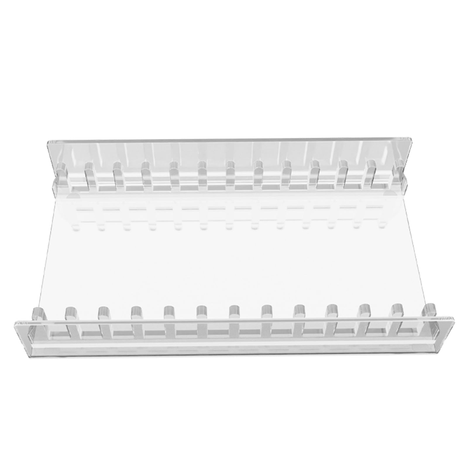 Xjdzineq 12 Slot Acrylic Holder for Console Disks Game Case Desktop Organiser Secure Storage Solution Game Display Rack