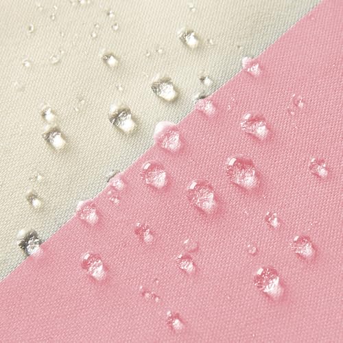 Image of Allorry Outdoor Pillow Covers 12x20 Set of 2 Pink Striped Decoration Throw Pillow Covers for Spring Summer Outdoor Waterproof Garden Patio Furniture Sofa Bed Home Decor JB007-H12