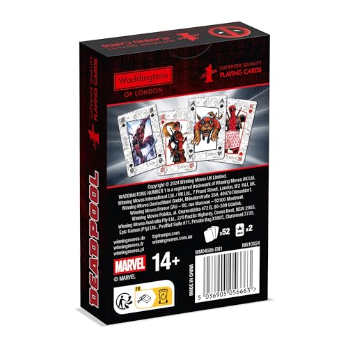 Jeu classique Winning Moves Jeu de 54 cartes Deadpool - vue 6