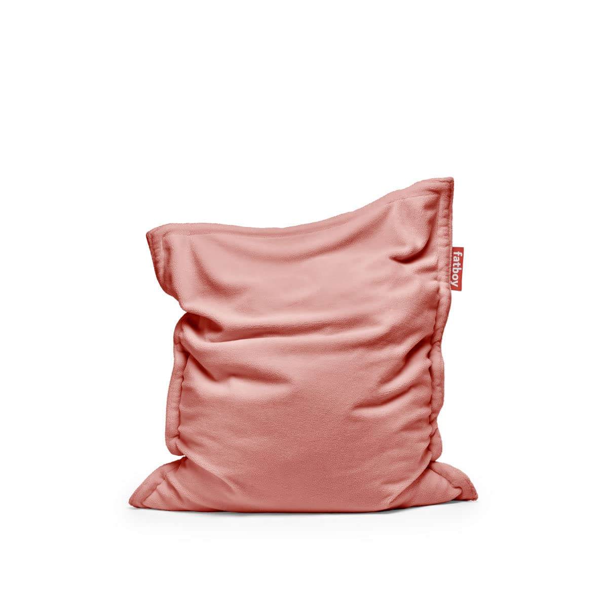 FatboyOriginal Slim Teddy Bean Bag | Super soft | Pilling resistant | Designed for indoor use | Removable cover | outer fabric: 100% polyester | non-woven polyester | 155 x 120 cm - Cheeky pink