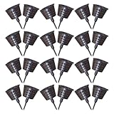 YARNOW 30 Stück Kunststoff Düngemittelbox mit Deckel Düngekorb für Bonsai Sukkulenten Orchideen Pflanzennährstoffbehälter für Garten und Topfpflanzen