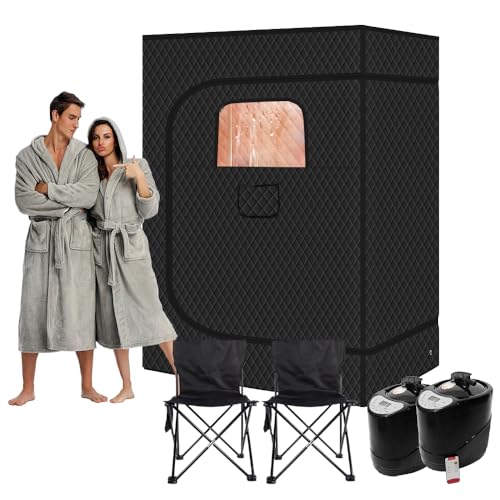 WaldWander Home Sauna Tent for 2 Person, Portable Steam Sauna