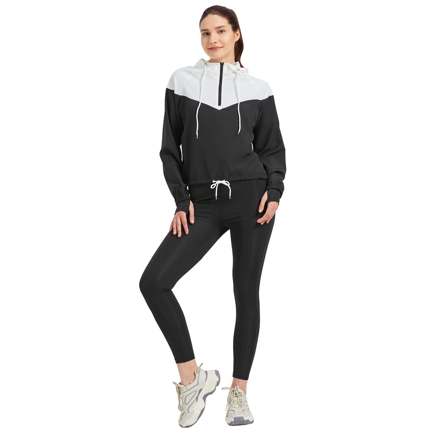 Set da allenamento da donna, per yoga, corsa, atletica, palestra, esercizi, abbigliamento sportivo, tuta, 5 pezzi